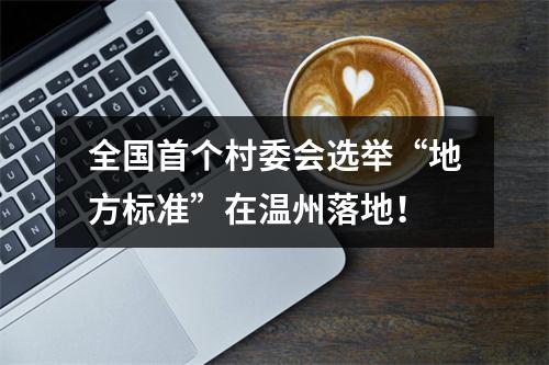 全国首个村委会选举“地方标准”在温州落地！