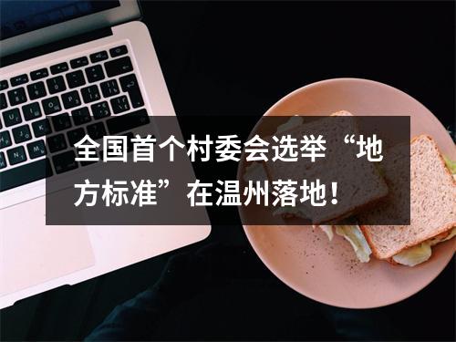 全国首个村委会选举“地方标准”在温州落地！