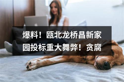 爆料！瓯北龙桥昌新家园投标重大舞弊！贪腐