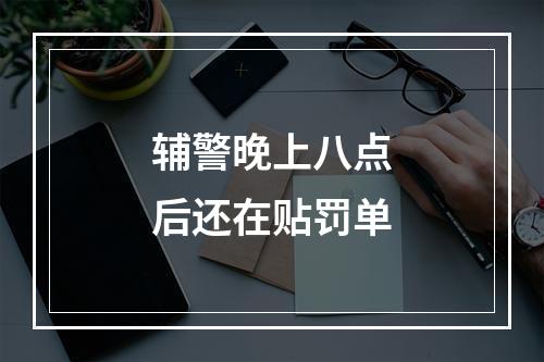 辅警晚上八点后还在贴罚单