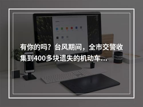 有你的吗？台风期间，全市交警收集到400多块遗失的机动车号牌