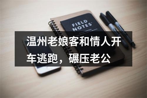 温州老娘客和情人开车逃跑，碾压老公
