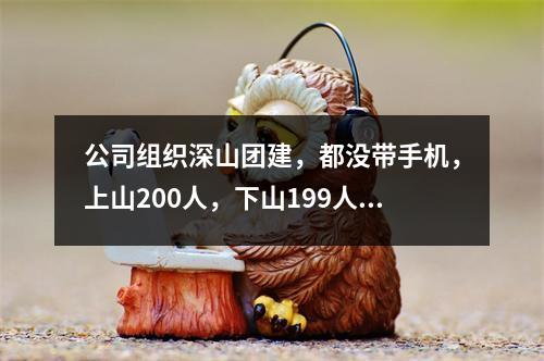 公司组织深山团建，都没带手机，上山200人，下山199人…