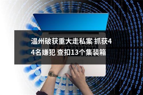 温州破获重大走私案 抓获44名嫌犯 查扣13个集装箱