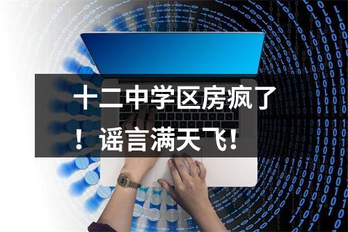 十二中学区房疯了！谣言满天飞！
