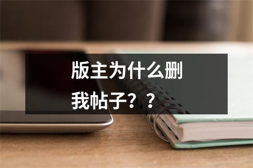 版主为什么删我帖子？？