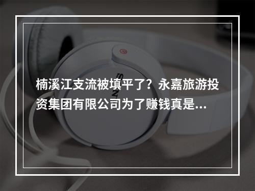 楠溪江支流被填平了？永嘉旅游投资集团有限公司为了赚钱真是什么事都干得出来啊！