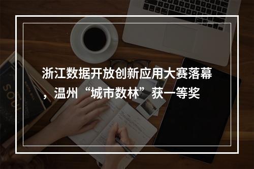 浙江数据开放创新应用大赛落幕，温州“城市数林”获一等奖