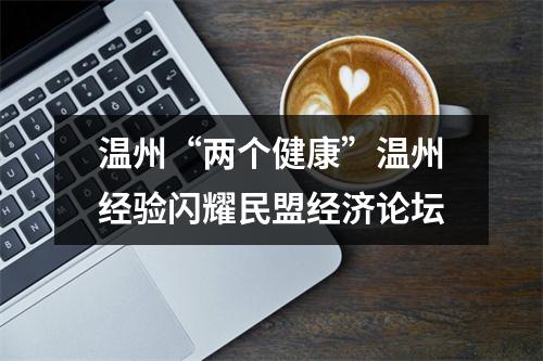 温州“两个健康”温州经验闪耀民盟经济论坛