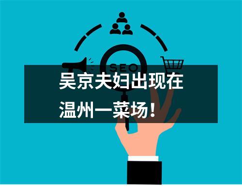 吴京夫妇出现在温州一菜场！