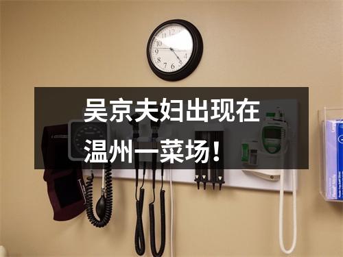 吴京夫妇出现在温州一菜场！