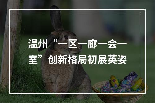 温州“一区一廊一会一室”创新格局初展英姿