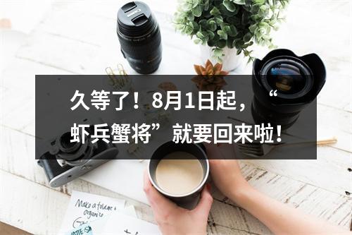 久等了！8月1日起，“虾兵蟹将”就要回来啦！