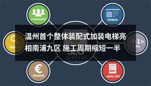 温州首个整体装配式加装电梯亮相南浦九区 施工周期缩短一半