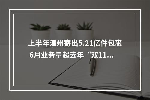 上半年温州寄出5.21亿件包裹 6月业务量超去年“双11”单月