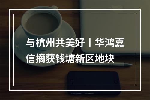 与杭州共美好丨华鸿嘉信摘获钱塘新区地块