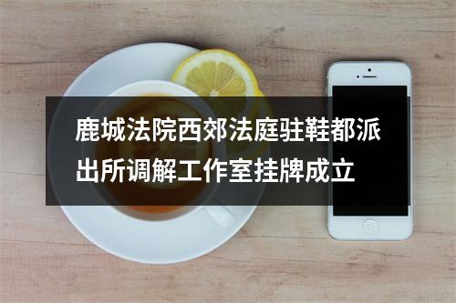 鹿城法院西郊法庭驻鞋都派出所调解工作室挂牌成立
