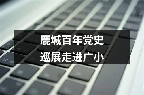 鹿城百年党史巡展走进广小