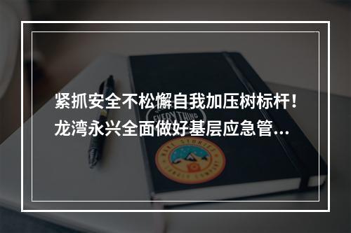 紧抓安全不松懈自我加压树标杆！龙湾永兴全面做好基层应急管理工作