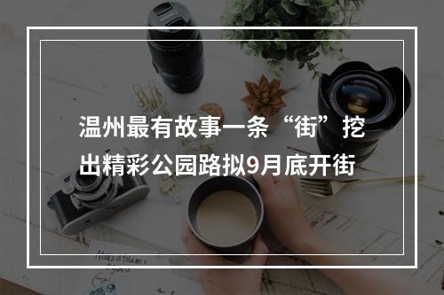 温州最有故事一条“街”挖出精彩公园路拟9月底开街