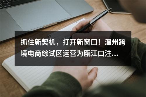 抓住新契机，打开新窗口！温州跨境电商综试区运营为瓯江口注入新活力