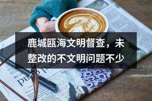 鹿城瓯海文明督查，未整改的不文明问题不少