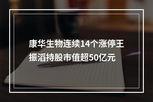 康华生物连续14个涨停王振滔持股市值超50亿元