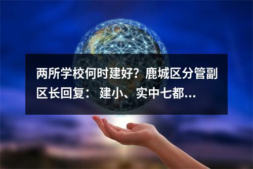 两所学校何时建好？鹿城区分管副区长回复： 建小、实中七都分校2022年底竣工验收