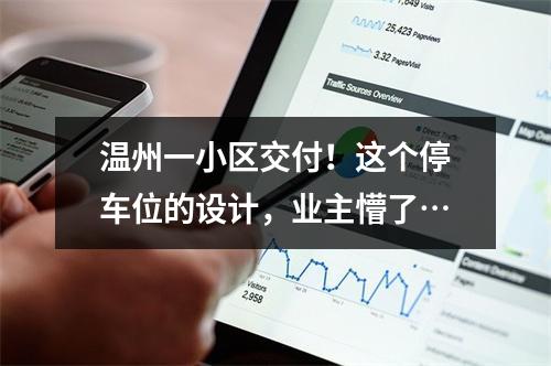 温州一小区交付！这个停车位的设计，业主懵了…