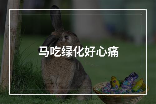 马吃绿化好心痛