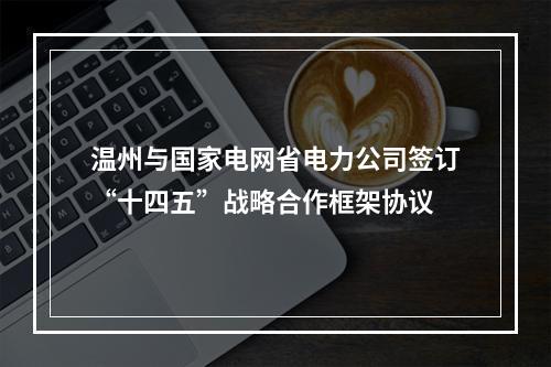 温州与国家电网省电力公司签订“十四五”战略合作框架协议