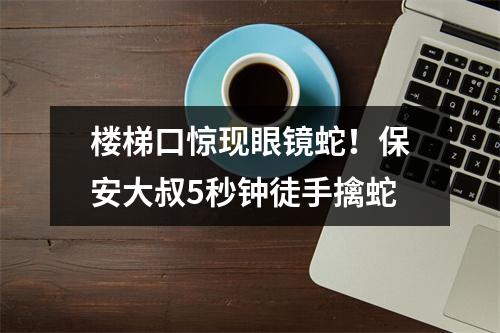 楼梯口惊现眼镜蛇！保安大叔5秒钟徒手擒蛇