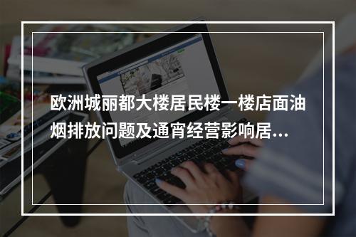 欧洲城丽都大楼居民楼一楼店面油烟排放问题及通宵经营影响居民正常休息