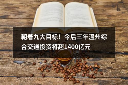 朝着九大目标！今后三年温州综合交通投资将超1400亿元