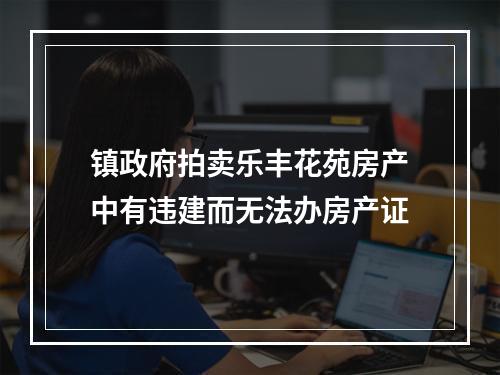 镇政府拍卖乐丰花苑房产中有违建而无法办房产证