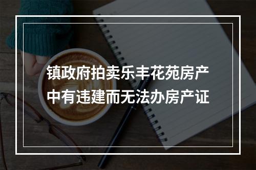 镇政府拍卖乐丰花苑房产中有违建而无法办房产证