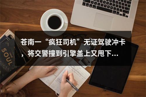 苍南一“疯狂司机”无证驾驶冲卡，将交警撞到引擎盖上又甩下车！