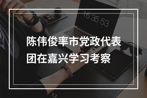 陈伟俊率市党政代表团在嘉兴学习考察