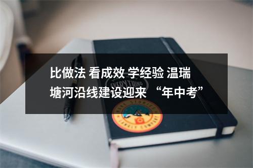 比做法 看成效 学经验 温瑞塘河沿线建设迎来 “年中考”