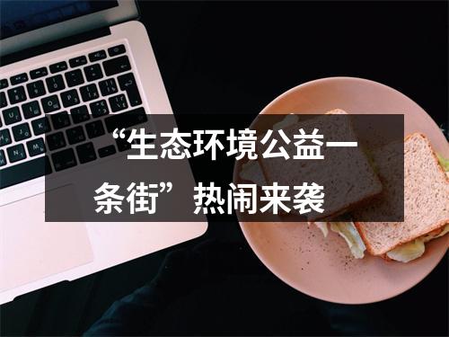 “生态环境公益一条街”热闹来袭