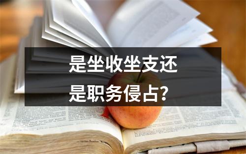 是坐收坐支还是职务侵占？