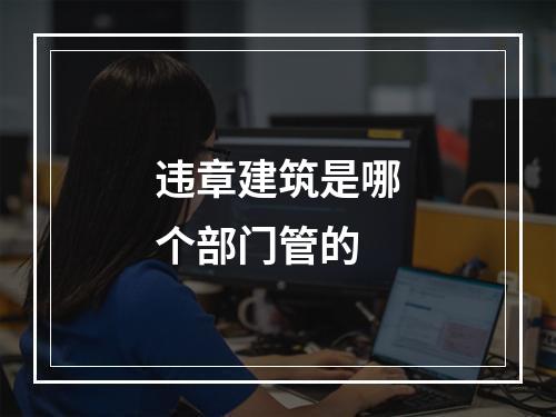 违章建筑是哪个部门管的