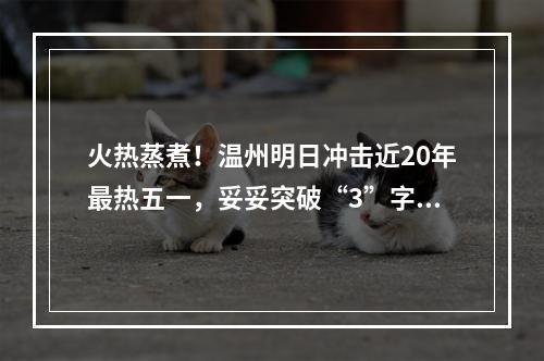 火热蒸煮！温州明日冲击近20年最热五一，妥妥突破“3”字头！