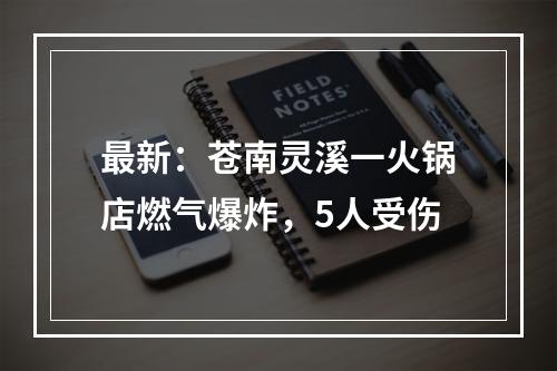 最新：苍南灵溪一火锅店燃气爆炸，5人受伤