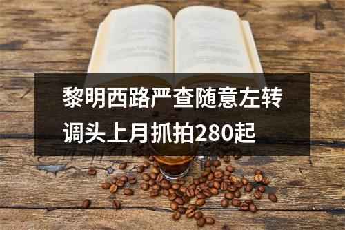 黎明西路严查随意左转调头上月抓拍280起