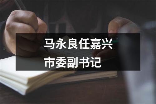 马永良任嘉兴市委副书记