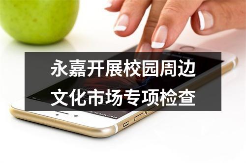 永嘉开展校园周边文化市场专项检查