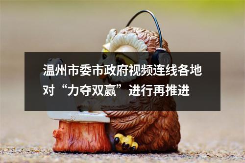 温州市委市政府视频连线各地对“力夺双赢”进行再推进