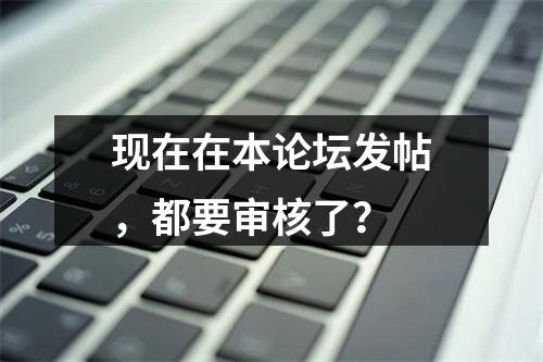 现在在本论坛发帖，都要审核了？