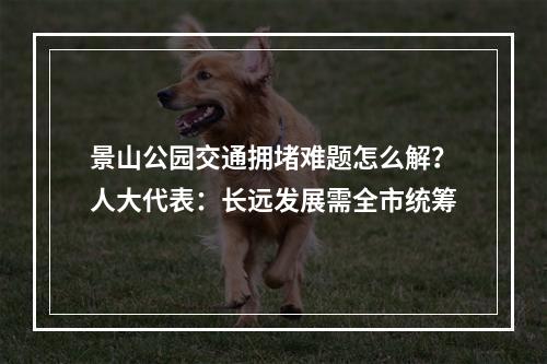 景山公园交通拥堵难题怎么解？人大代表：长远发展需全市统筹